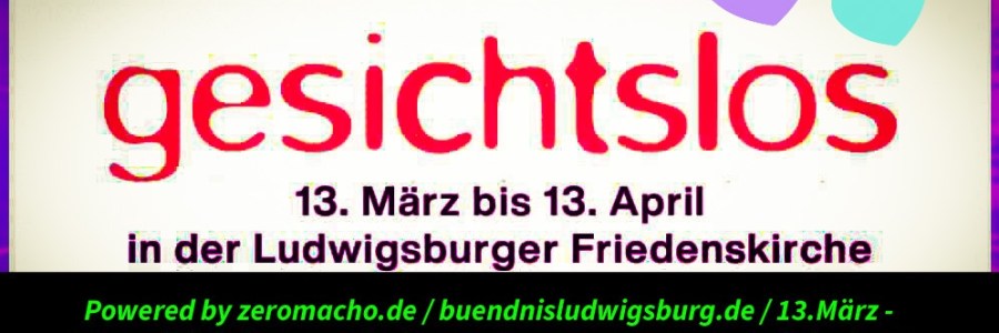 Gesichtslos Ausstellung in der Friedenskirche in Ludwigsburg März bis April 2025